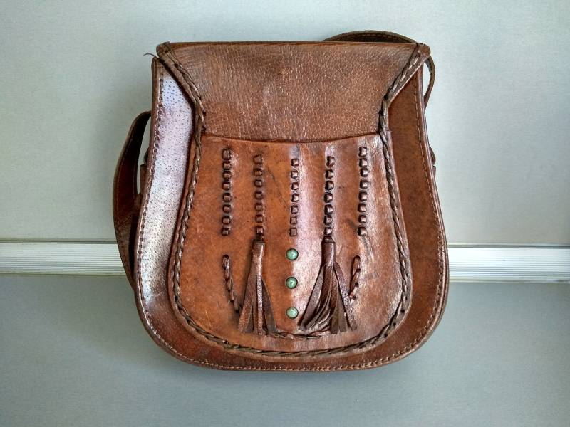 Vintage Echtleder Tasche - Retro Ledertasche Alte Aus 70' Braune Echt Leder Umhängetasche Vintage Echtleder Tasche - Retro Ledertasche Alte Aus 70' Braune Echt Leder Umhängetasche von TheVINTAGEShopBG