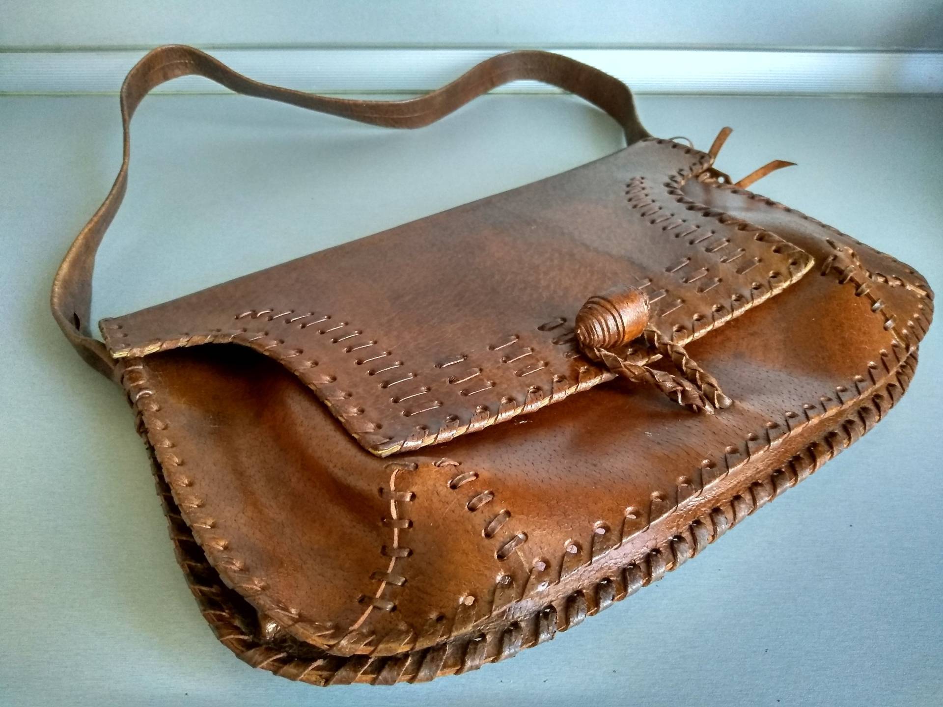 Vintage Echtleder Tasche - Retro Ledertasche Alte Aus 70' Braune Handtasche Umhängetasche Vintage Echtleder Tasche - Retro Ledertasche Alte Aus 70' Braune Handtasche Umhängetasche von TheVINTAGEShopBG