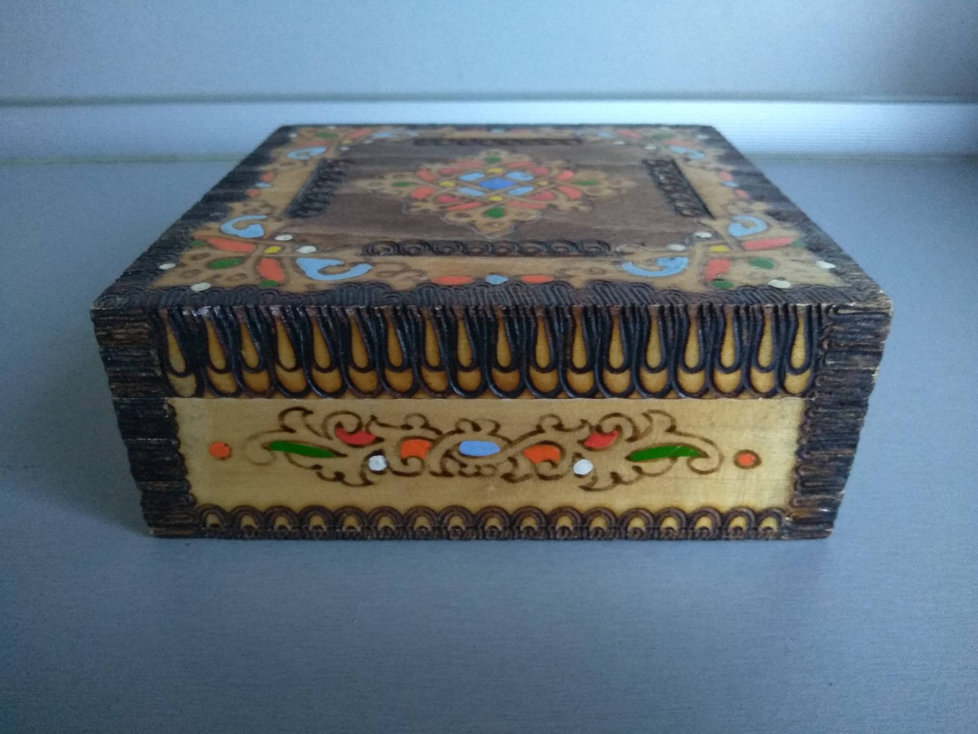 Vintage Pyrographie Box - Holz Schmuck Memory Retro Home Deko Vintage Pyrographie Box - Holz Schmuck Memory Retro Home Deko von TheVINTAGEShopBG