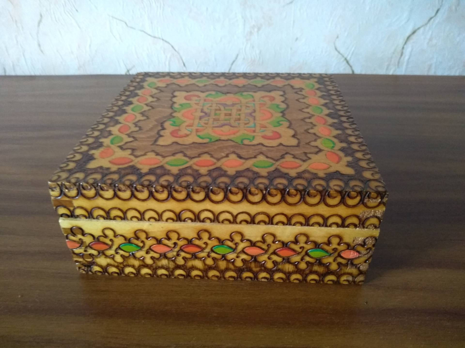 Vintage Pyrographie Box - Holz Schmuck Memory Retro Home Deko Vintage Pyrographie Box - Holz Schmuck Memory Retro Home Deko von TheVINTAGEShopBG