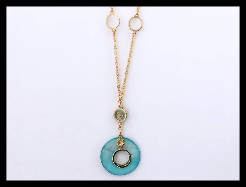 Halskette, Blaue Donuts Kette, Gold Und Türkis Lariat Gedrehte Kette Halskette, Blaue Donuts Kette, Gold Und Türkis Lariat Gedrehte Kette von TheVictoryCollection