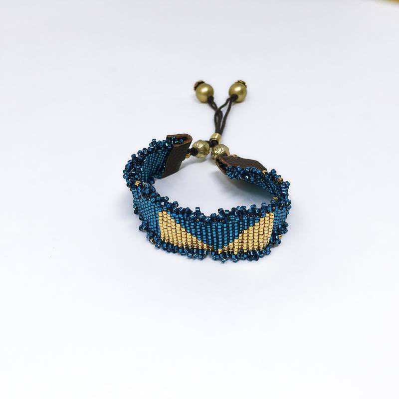 Helles Türkis Und Gold Armband, Hand Loomed Delicas Rocailles Perlen Armband, Handgemachtes Armband Mit Hochwertigen Helles Türkis Und Gold Armband, Hand Loomed Delicas Rocailles Perlen Armband, Handgemachtes Armband Mit Hochwertigen von TheVictoryCollection
