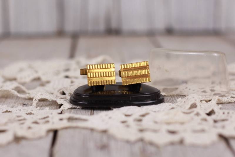 Vintage Manschettenknöpfe Aus Messing, Unisex, Mode Hochzeit Manschettenknöpfe, Boutons De Manchette von TheVintageEurope