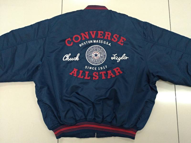 Converse1 Taylor Chuck Star Jacket Bomber Big Large Logo Embroided von TheVintageGarment