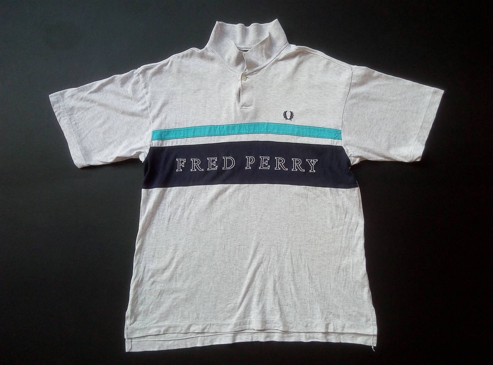 Fred Perry Große Zauber Weiß Kurzarm Seltene Tshirt Mens Cotton Polo Golf Shirt Japan von TheVintageGarment