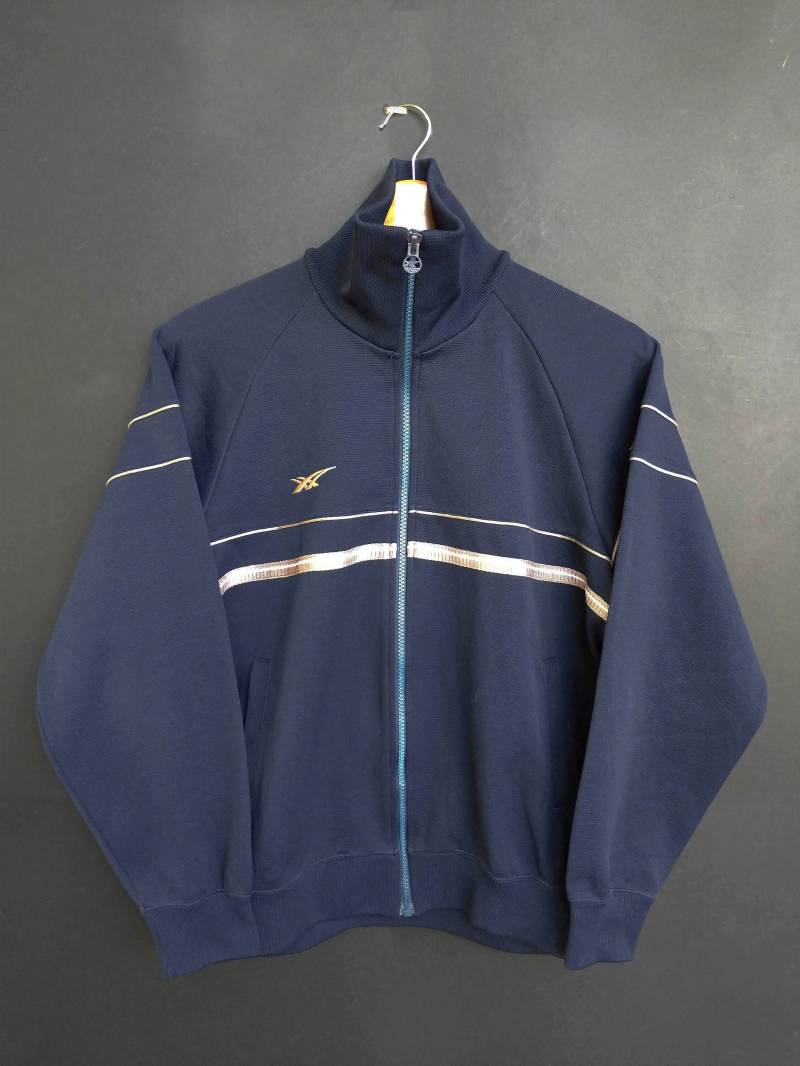 Jahrgang Asics Dipsensor Jacke Selten Reißverschluss Jaspo Made in Japan-Größe M von TheVintageGarment