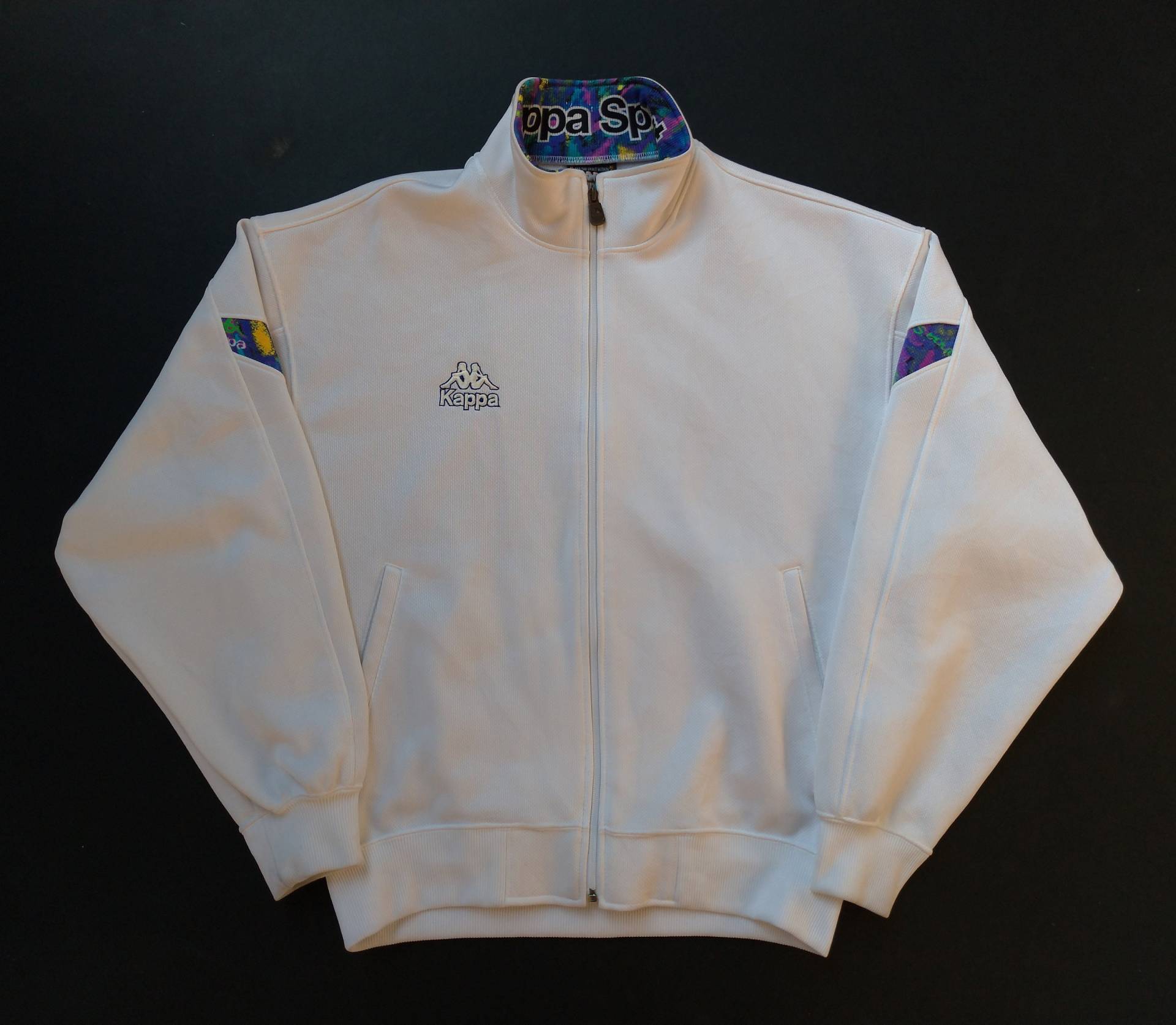 Kappa Jacke Selten Windbreaker Großes Logo Buchstabieren Jaspo Größe L von TheVintageGarment