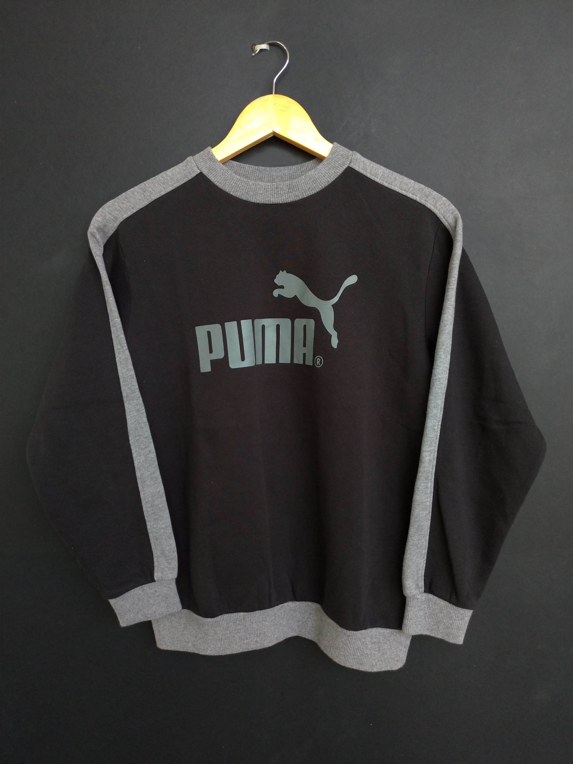 Puma Sweatshirt Big Logo Rundhals Pullover Gr. M von TheVintageGarment