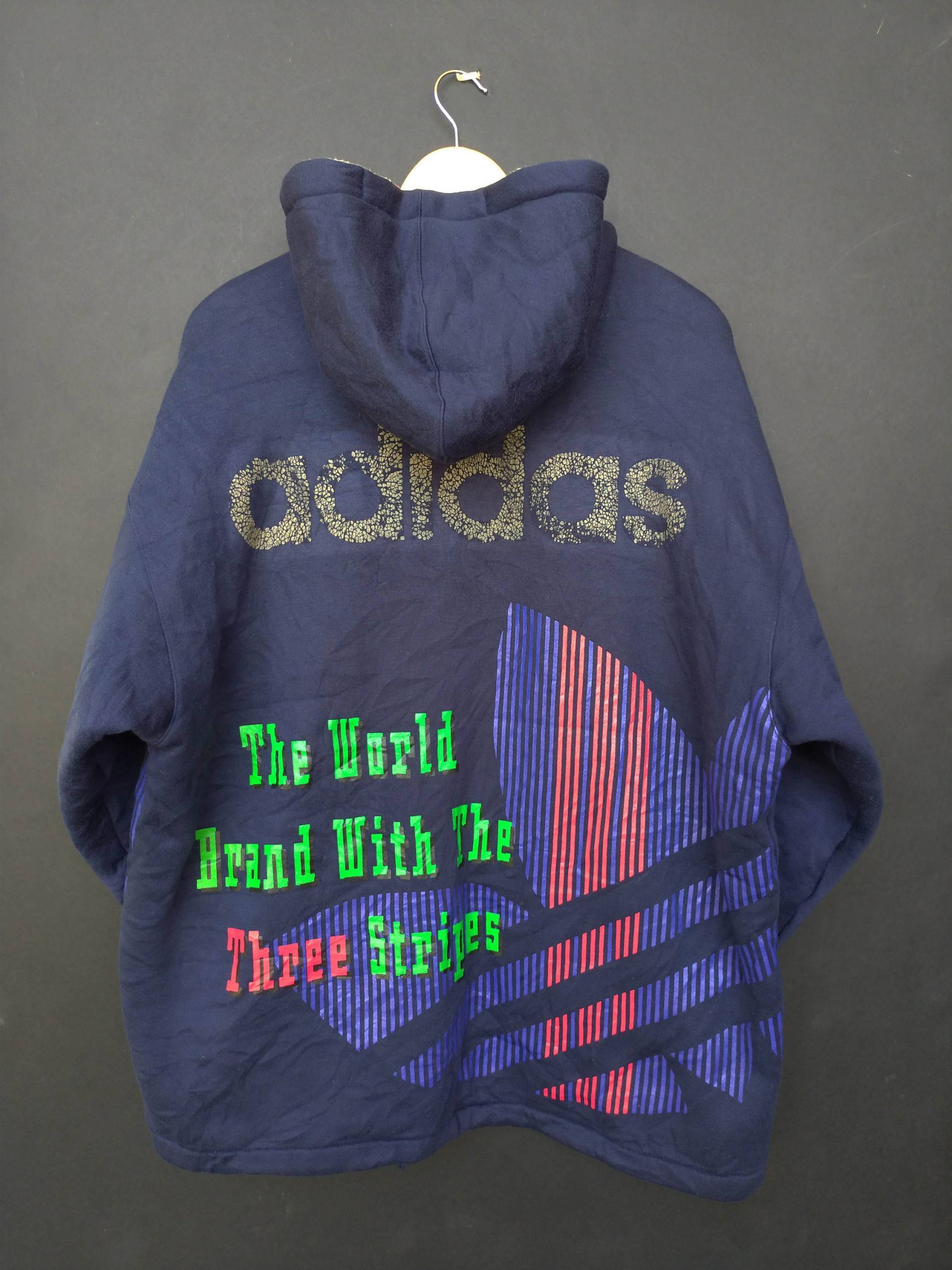 Vintage Adidas Drei Streifen Big Logo Zauber Gemacht in Japan Größe L von TheVintageGarment