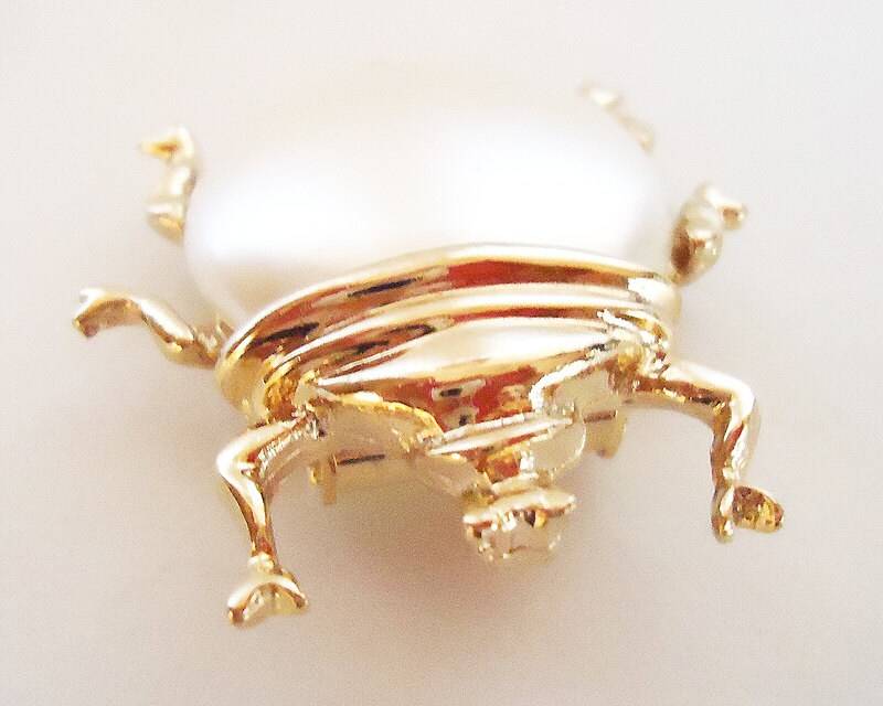 Der Käfer Clip Brosche.70S.elegant von TheVintageUniverse