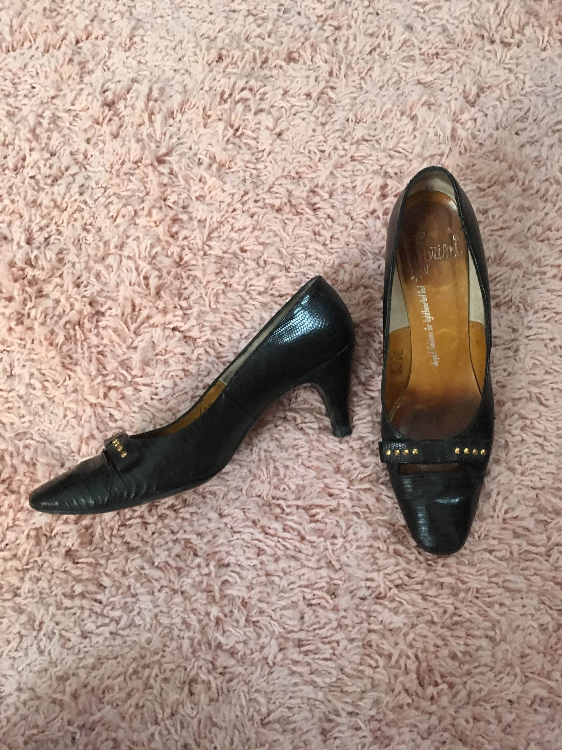 Vintage 1940Er Reptil High Heel Schuhe Caprini Größe 6 von TheVintageVenusShop