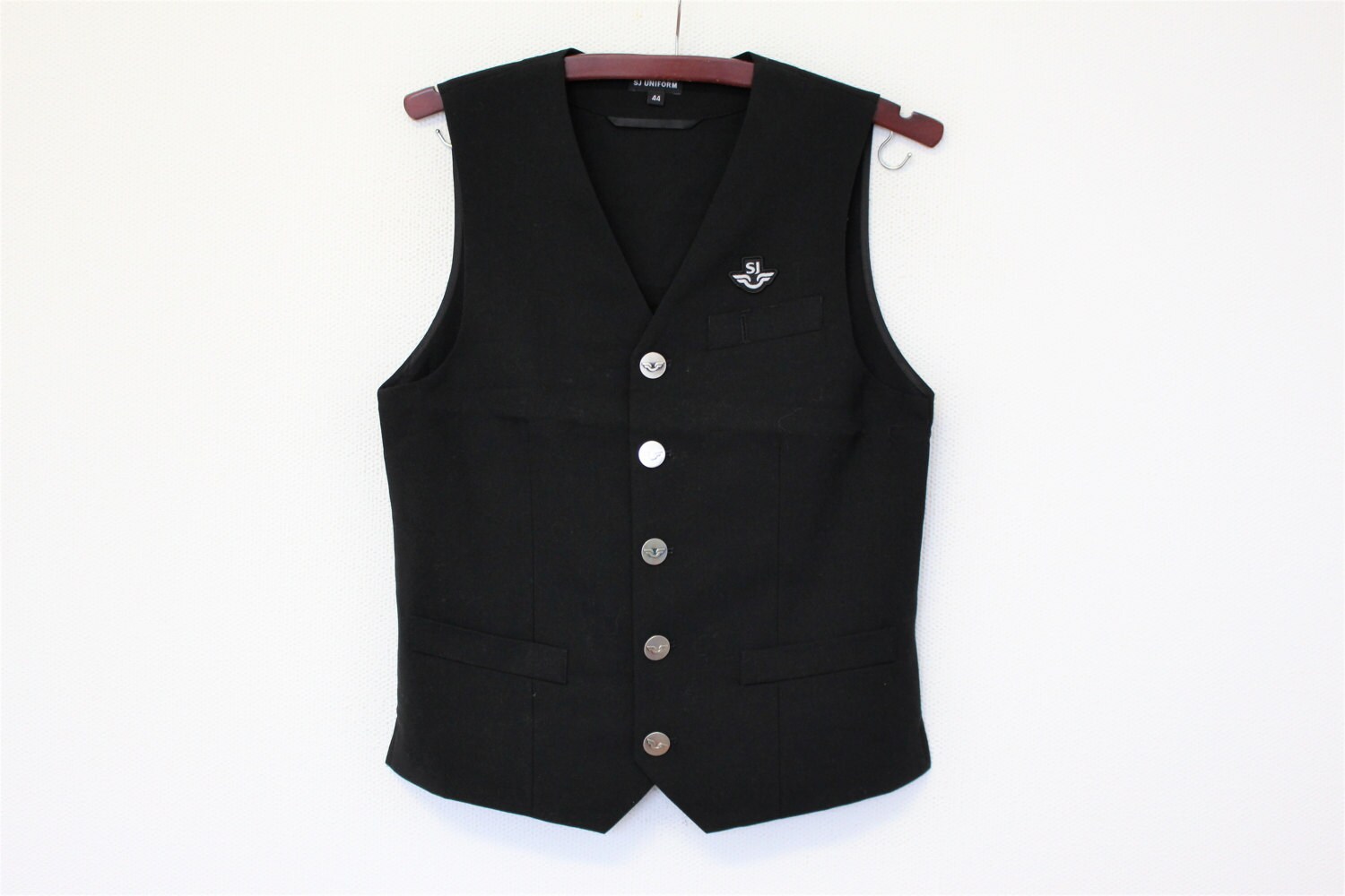 Pilot Uniform Weste Nano Tex Stoff Schwarze Flugzeug Sj Größe Klein | Herrengröße Bis Mittel | Damengröße Pilot Uniform Weste Nano Tex Stoff Schwarze Flugzeug Sj Größe Klein | Herrengröße Bis Mittel | Damengröße von TheVintageVests