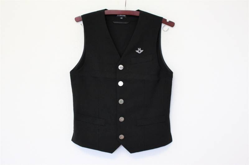 Pilot Uniform Weste Nano Tex Stoff Schwarze Flugzeug Sj Größe Klein | Herrengröße Bis Mittel | Damengröße von TheVintageVests