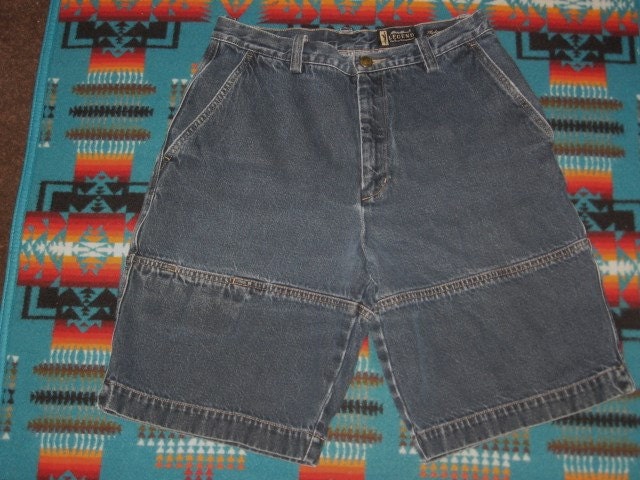Eddie Bauer Legende ~ Frauen Shorts Wanderhose Größe 10 Usa Heavy Denim Blue Old School von TheVintagemints