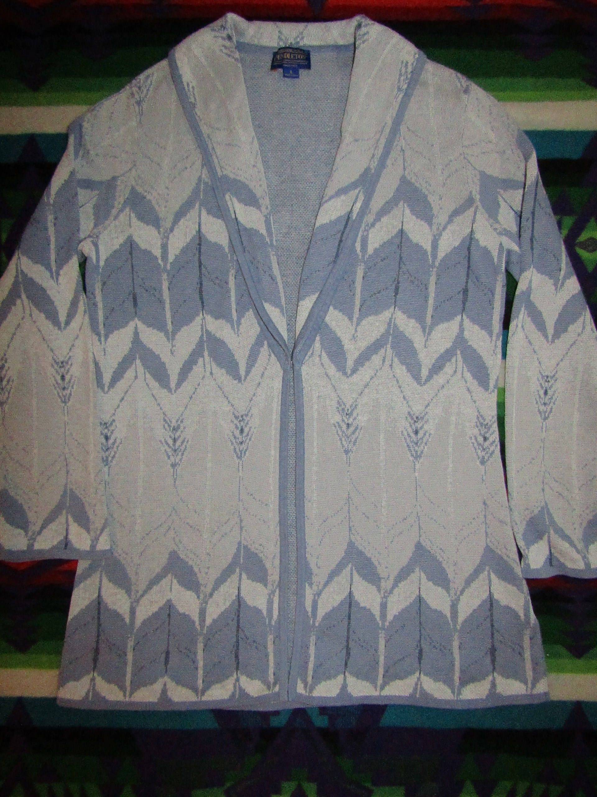 Pendleton ~ Pullover Leinen/ Baumwolle Mint Recycled Vintage Damen Größe S von TheVintagemints