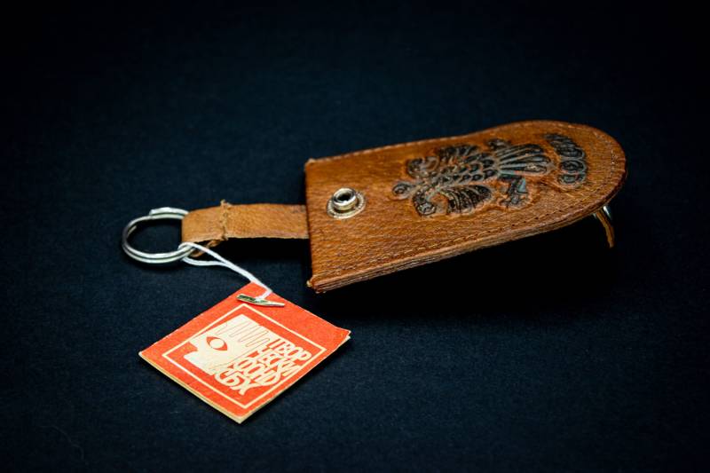 Brand New Vintage Schlüsselanhänger Never Used Leder Geldbörse Echt Schlüsseltasche Geschenkidee von TheVintagesTreasures