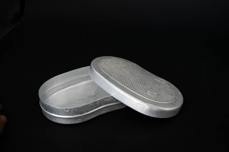 Vintage Brotdose Lunchbox Lebensmittelbox Aluminiumbox Picknickbox Wanderbox Campingbox Jagdbox Angelbox Touristenbox von TheVintagesTreasures