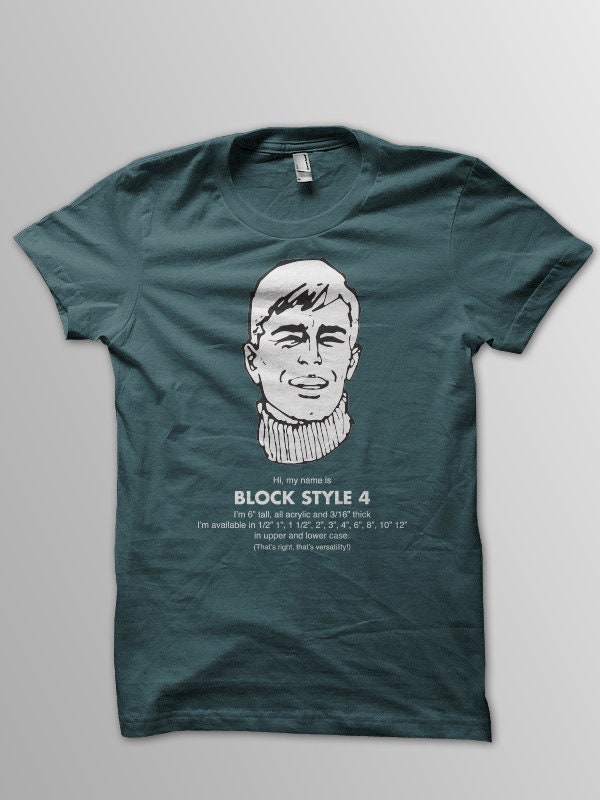 Typester Block Stil 4 T Typester Block Stil 4 T von TheVisualStrategist