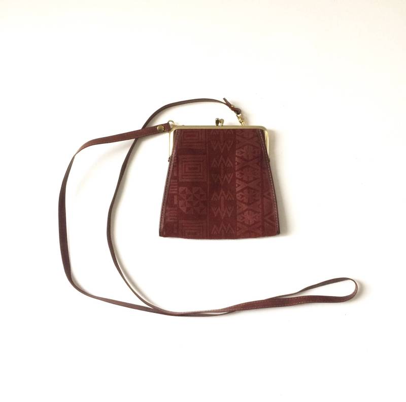 Kleines Vintage Braunes Leder Rolfs Portemonnaie von TheWaffleCone