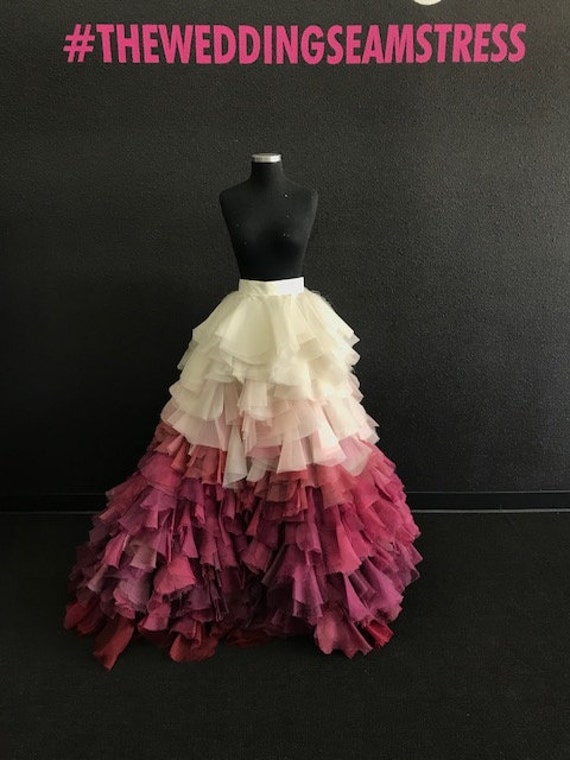 Reine Seide Rosa Ombre Rock von TheWeddingSeamstress
