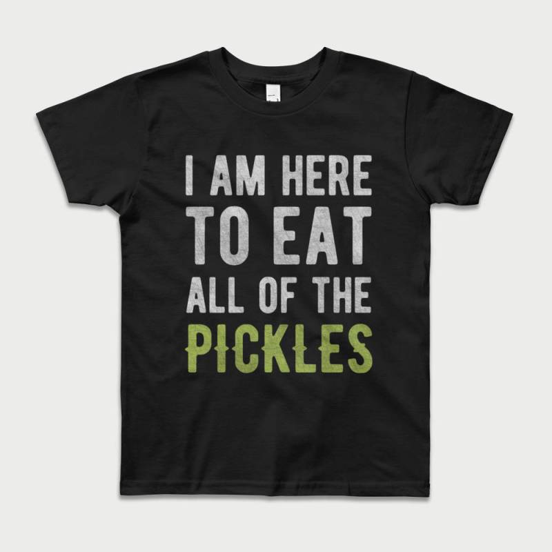 Lustige Tshirts Für Kinder - Pickle Shirt I Am Here To Eat All Of The Pickles Geschenke Shirts Jungen & Mädchen Hipster Kleinkind Geschenk von TheWhiskeyPickle