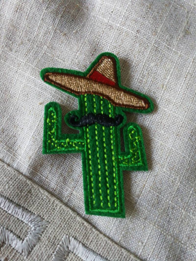 Kaktus Vogelscheuche Aufnäher Zum Aufbügeln Bügelbild Für Kleidung, Bekleidungsaccessoires | Perfektes Geschenk Sie, Naturliebhaber von TheWickedLotus
