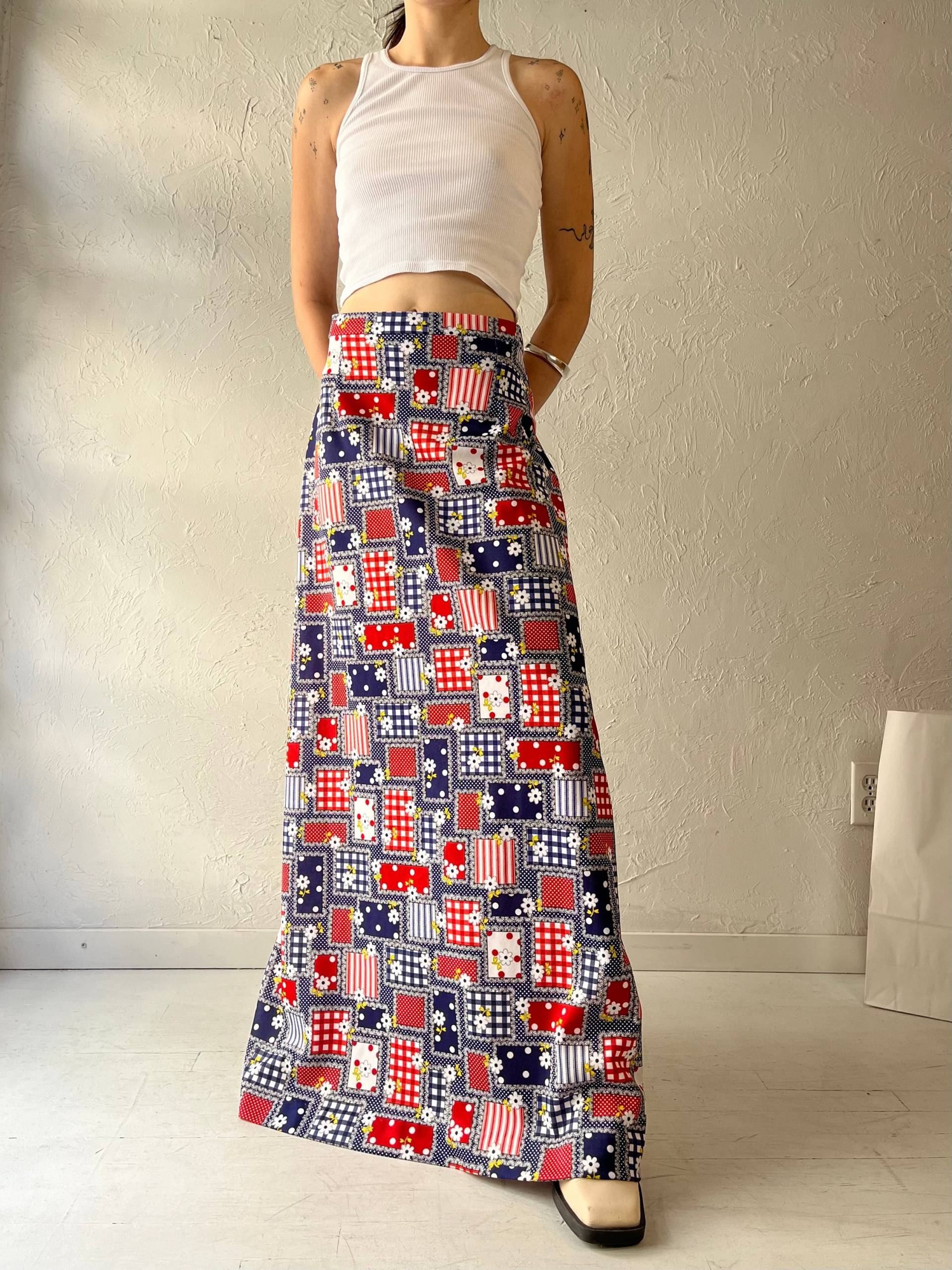 70Er Jahre Handmade Maxi-Rock/Small von TheWildHoneyShop
