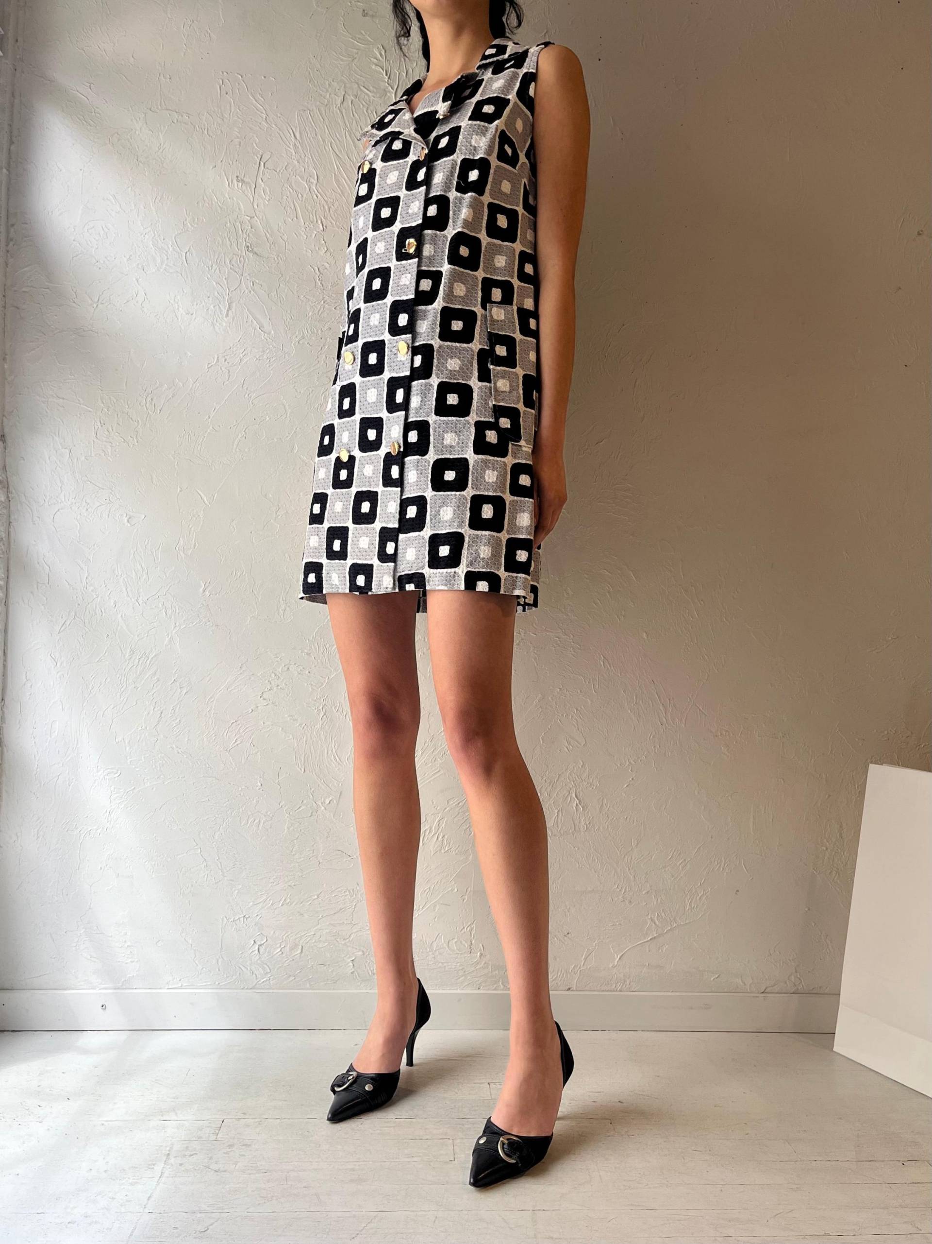 70Er Jahre Playmates Karo Mini Kleid von TheWildHoneyShop