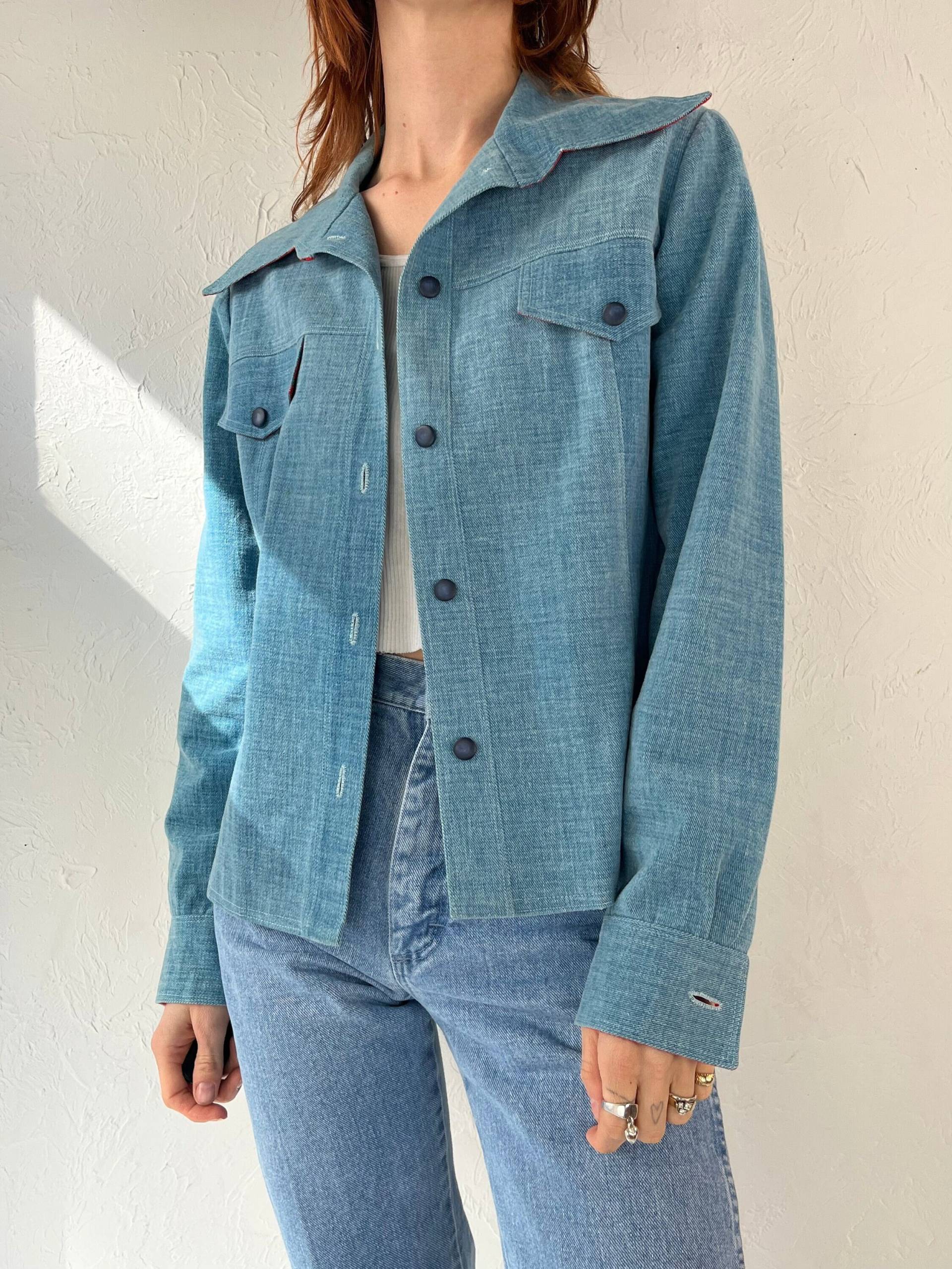 70S Handgemachte Patchwork Jeansjacke/Medium von TheWildHoneyShop