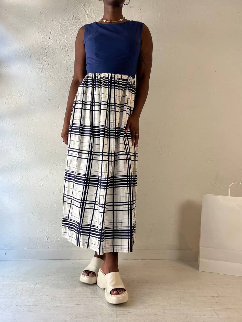 80Er Ärmelloses Midi Kleid "Dress De Ville'/Medium von TheWildHoneyShop