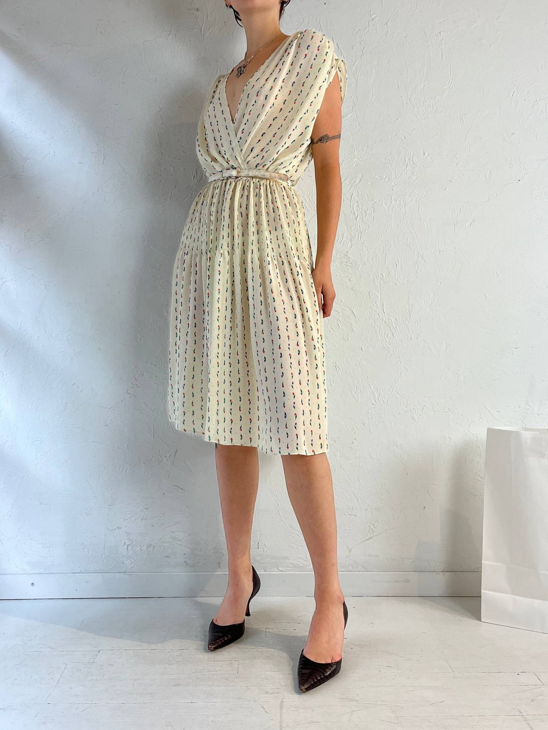 80Er Jahre "Orite' Creme Tulpe Kleid/Small von TheWildHoneyShop