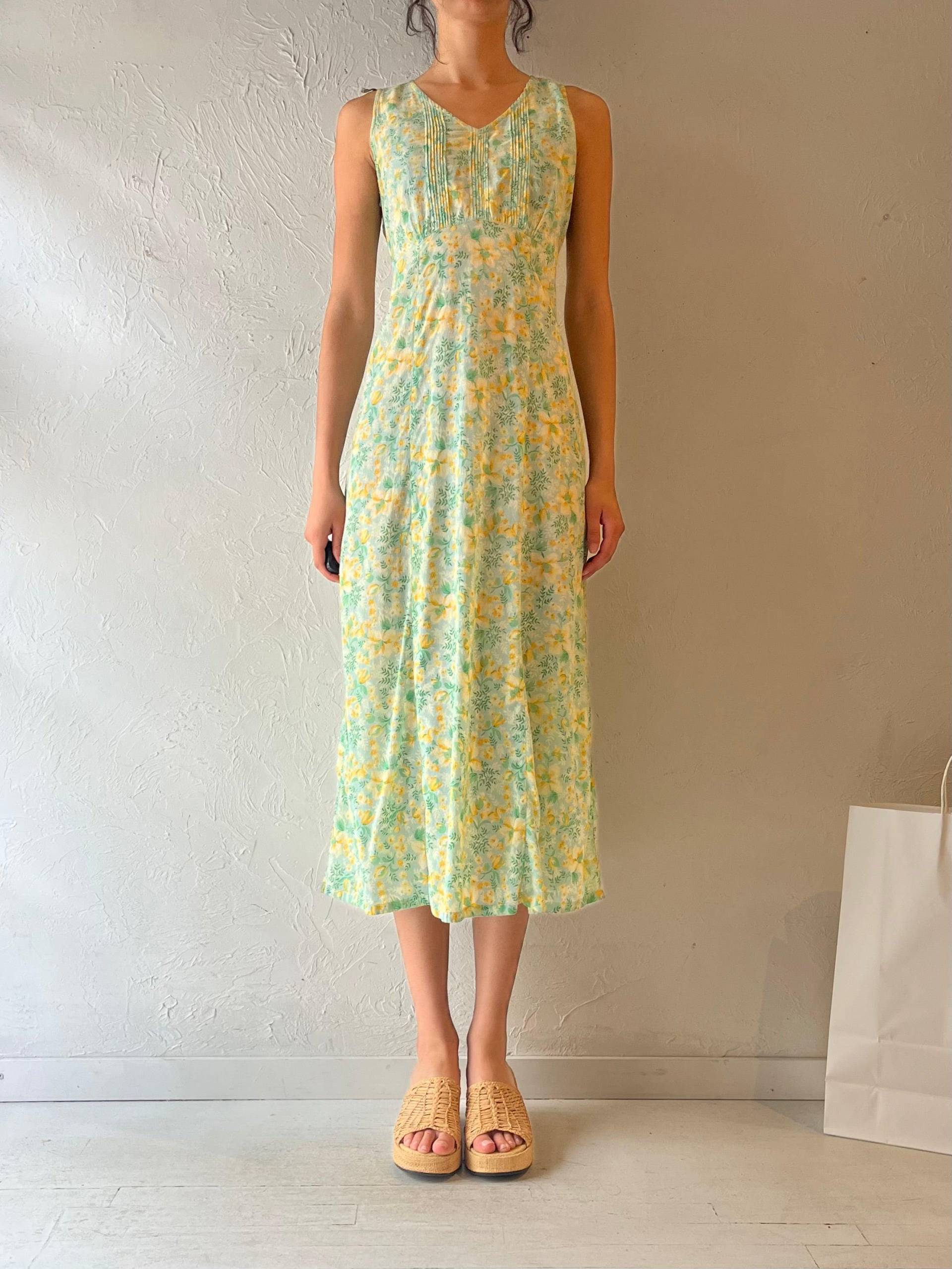 90Er Jahre "April Cornell' Floral Print Kleid/Small von TheWildHoneyShop