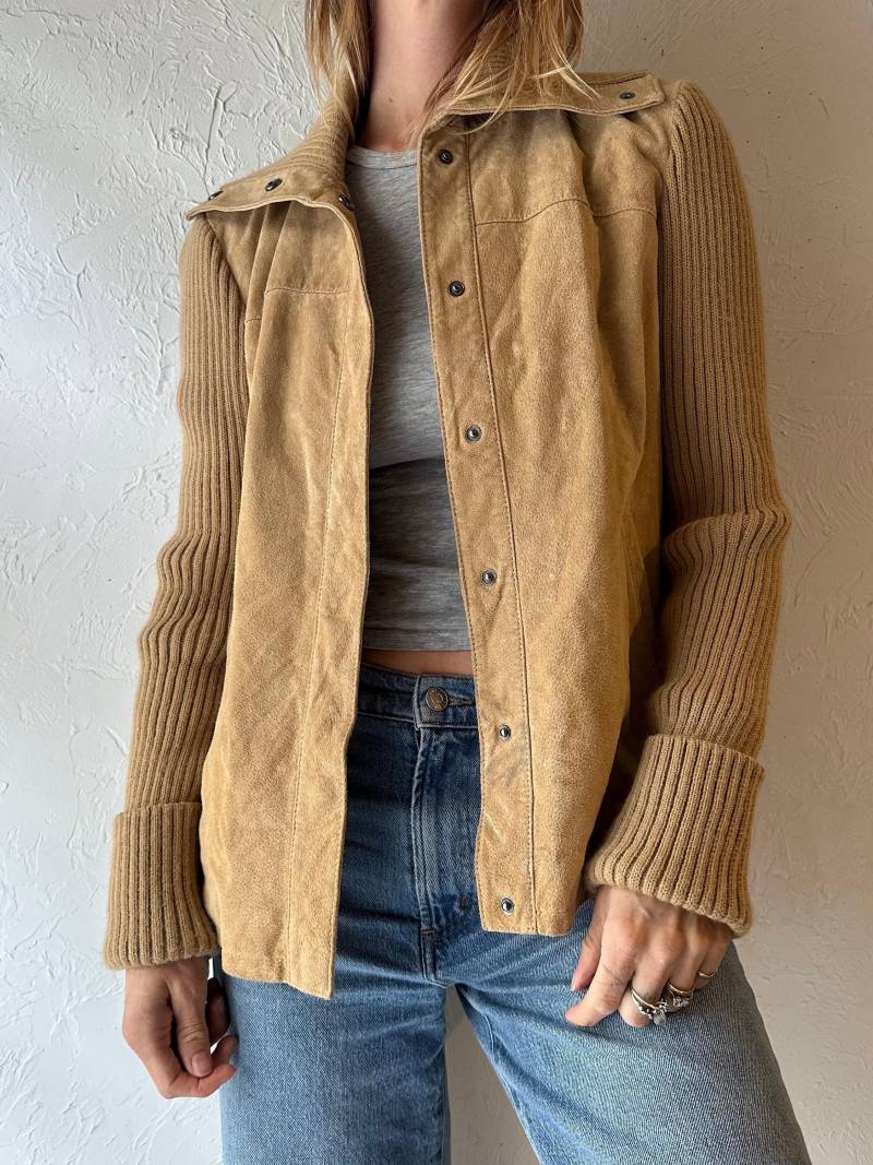 90Er Jahre " Bum Beige Strick Jacke/Medium von TheWildHoneyShop