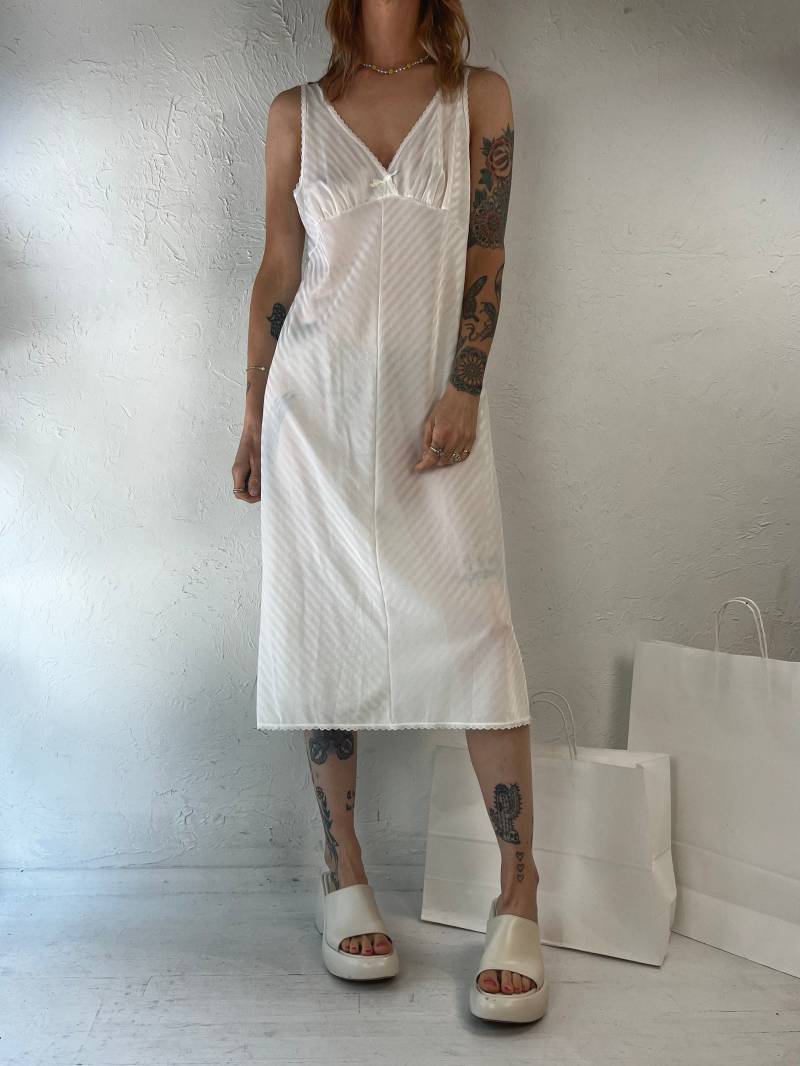90Er Jahre "Kayser' Nylon Slip Dress/Medium von TheWildHoneyShop