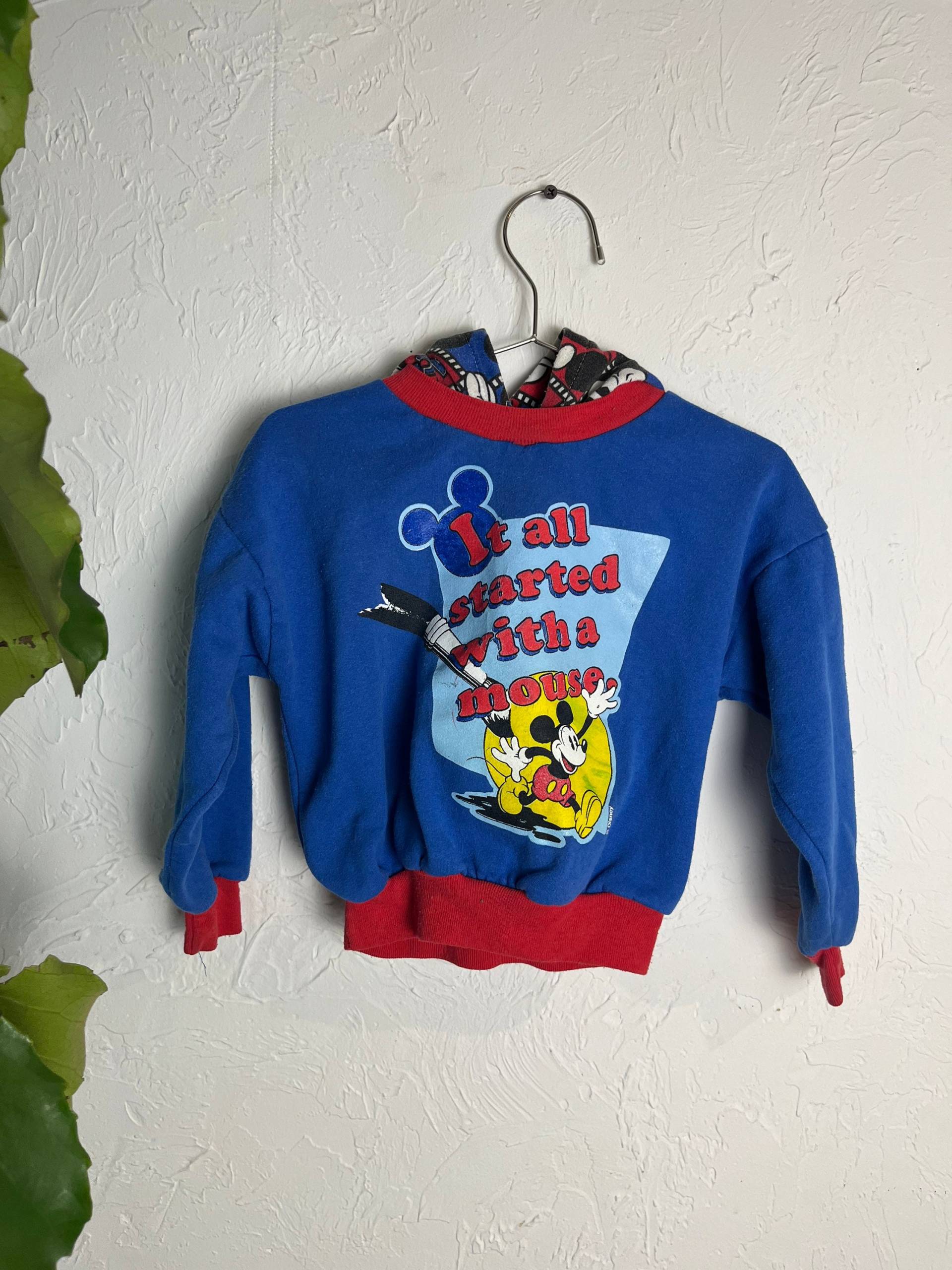 90Er Micky Maus Kinder Hoodie/3T von TheWildHoneyShop