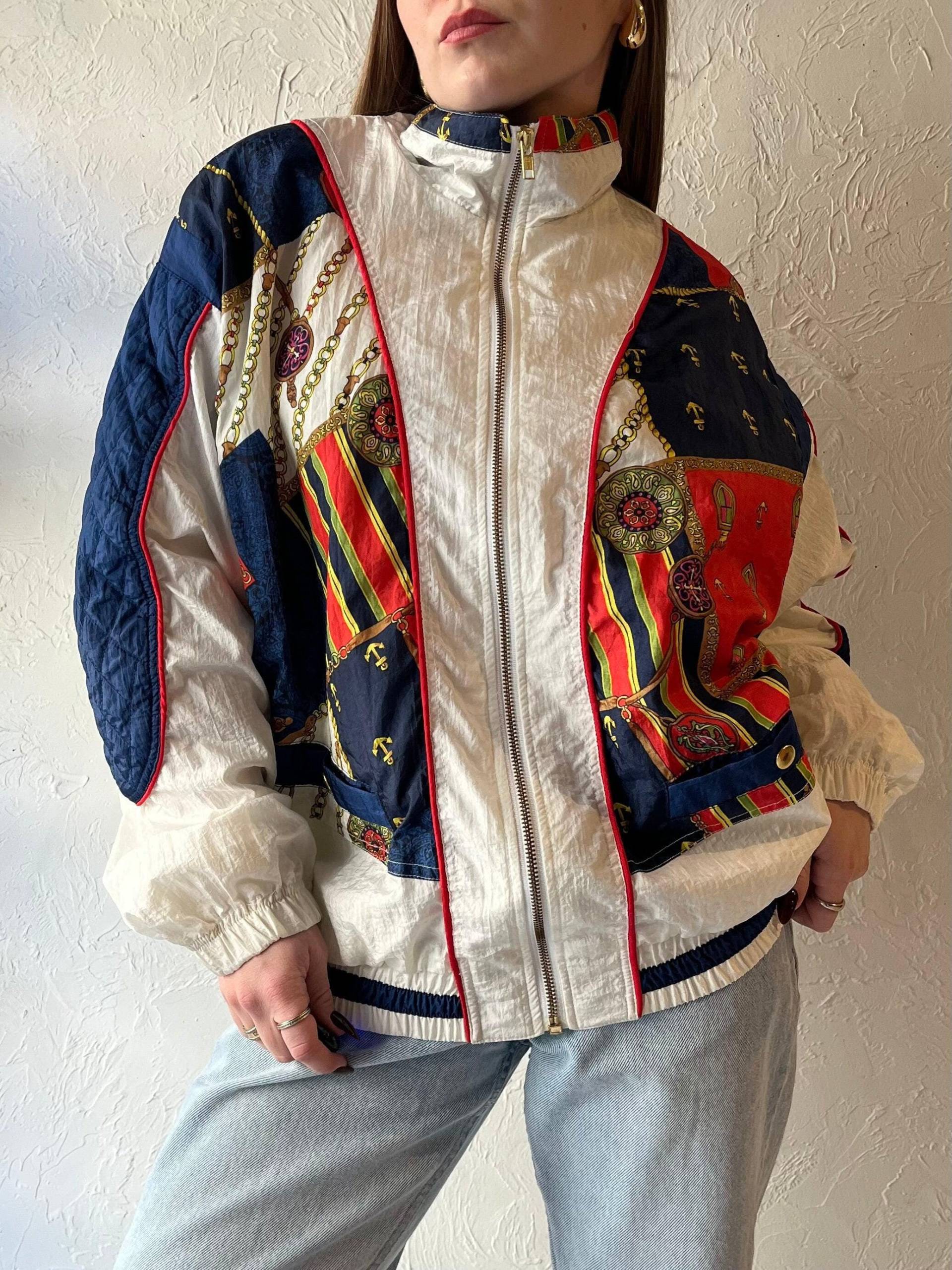 90S "Acryl' Nylon Bomberjacke/Medium von TheWildHoneyShop