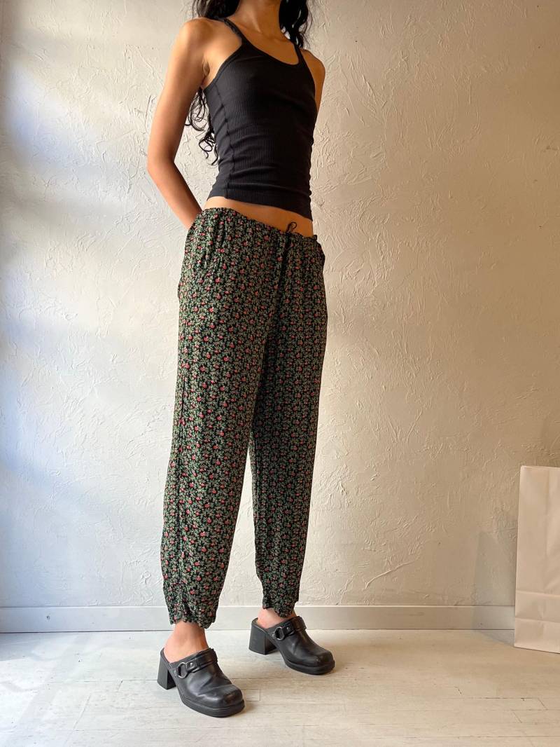 90S "April Cornell' Blümchen Hose/Small von TheWildHoneyShop