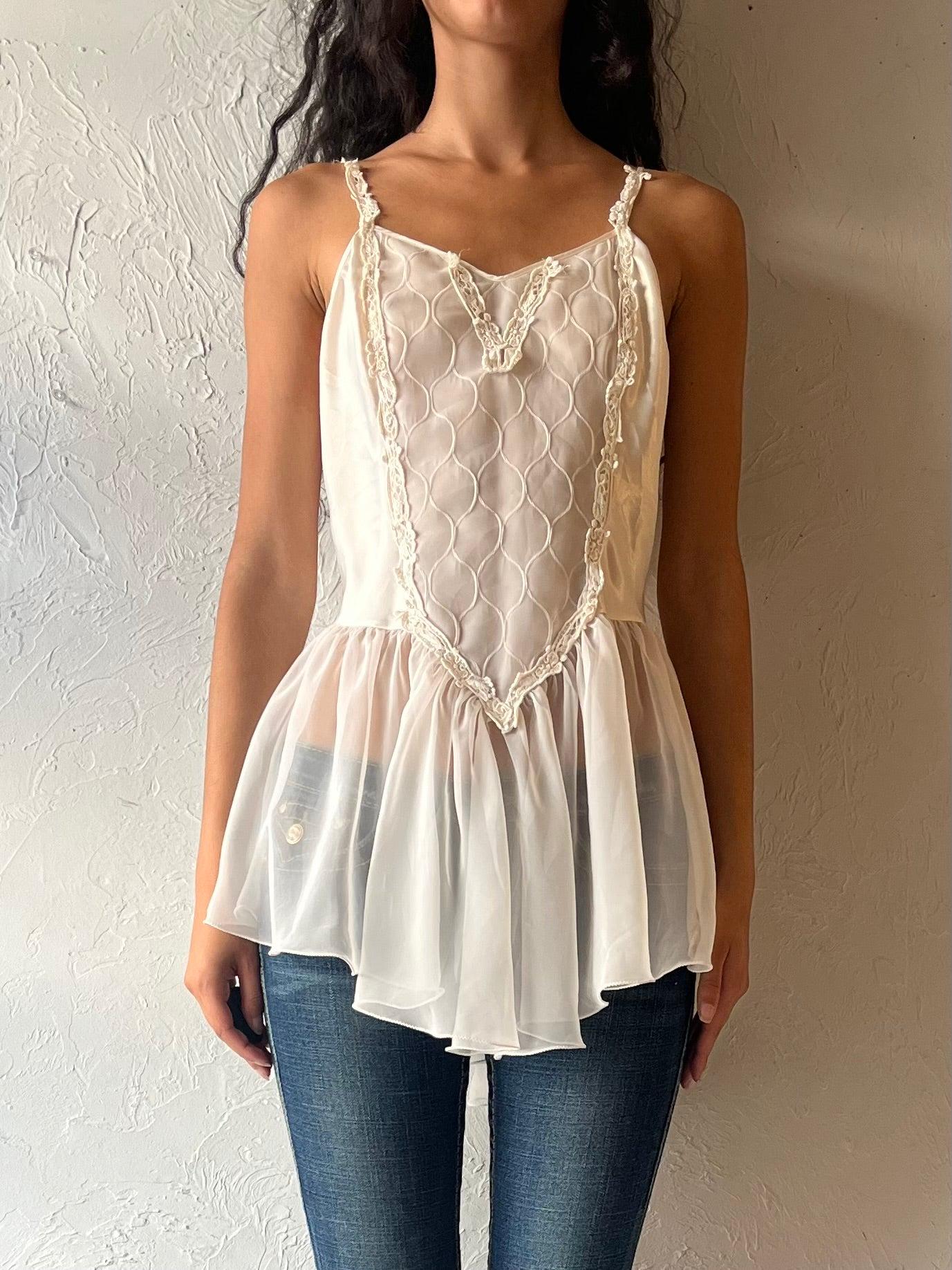 90S Creme Spitzen Top/Xs von TheWildHoneyShop