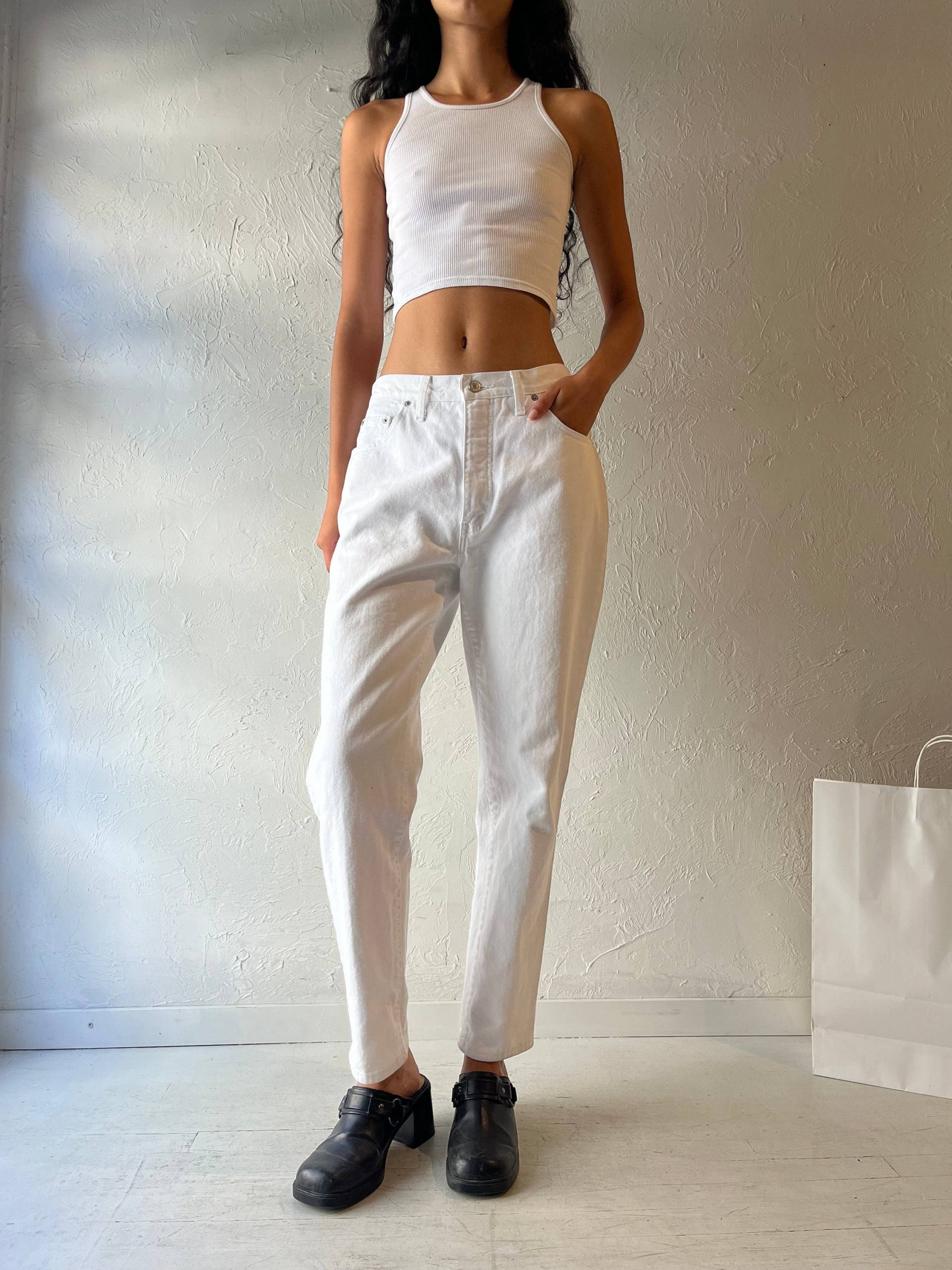 90S Guess Weisse Jeans/Made in Canada 30 von TheWildHoneyShop