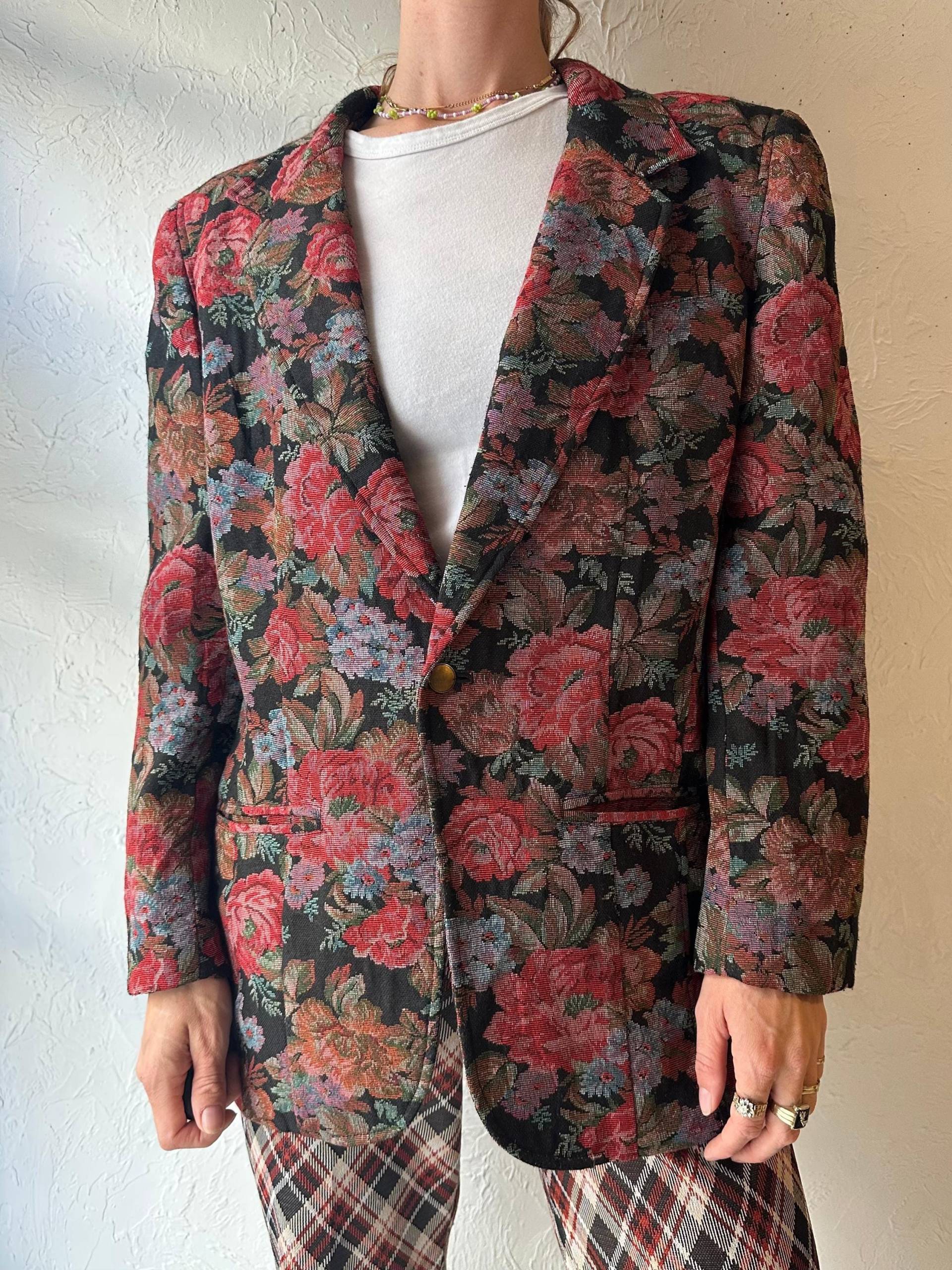 90S "Liz Wear' Florale Blazer Jacke/Large von TheWildHoneyShop