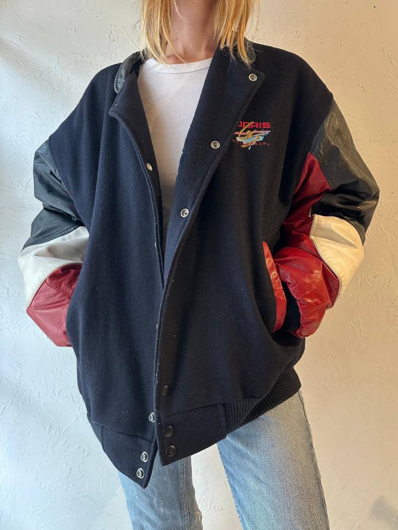 90S "Modern' Morris Bomber Jacket/Large von TheWildHoneyShop