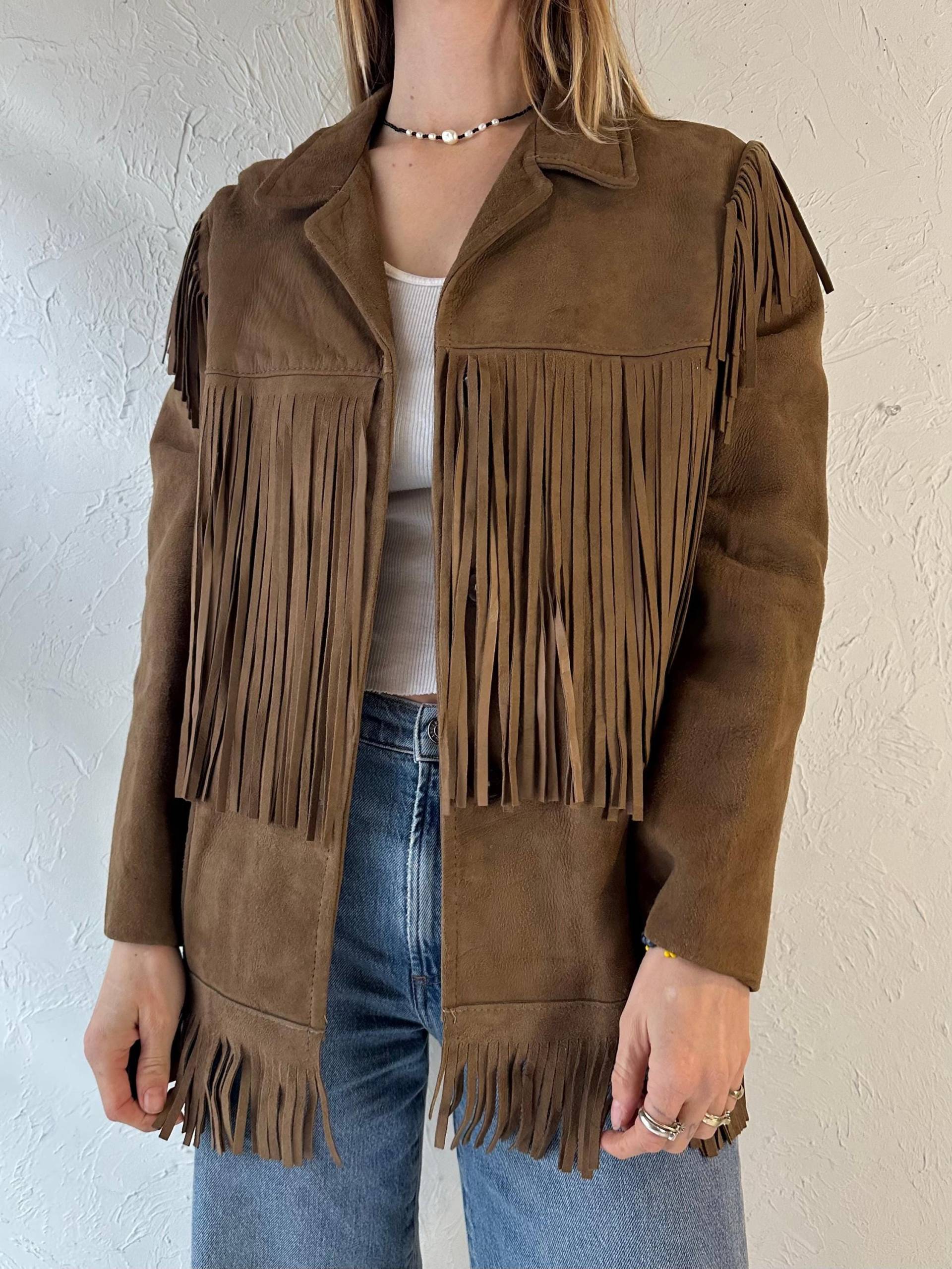 Vintage Braune Wildleder Western Fransenjacke/Small von TheWildHoneyShop
