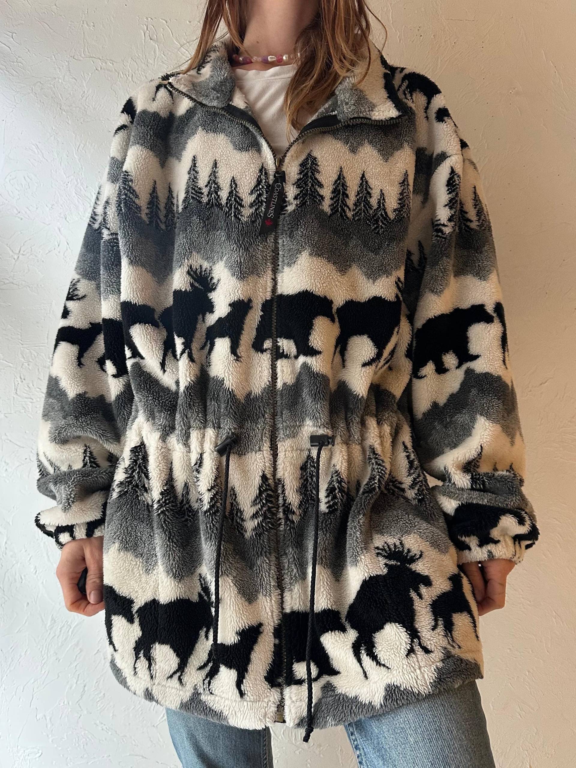 Y2K "Coastlines' Fleece Jacke/Large von TheWildHoneyShop