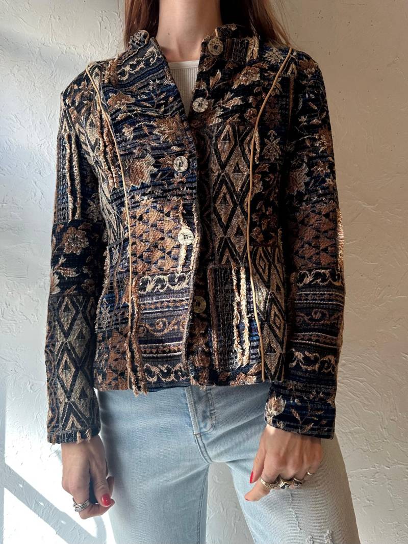 Y2K "Coldwater Creek' Gobelin Jacke/Small von TheWildHoneyShop