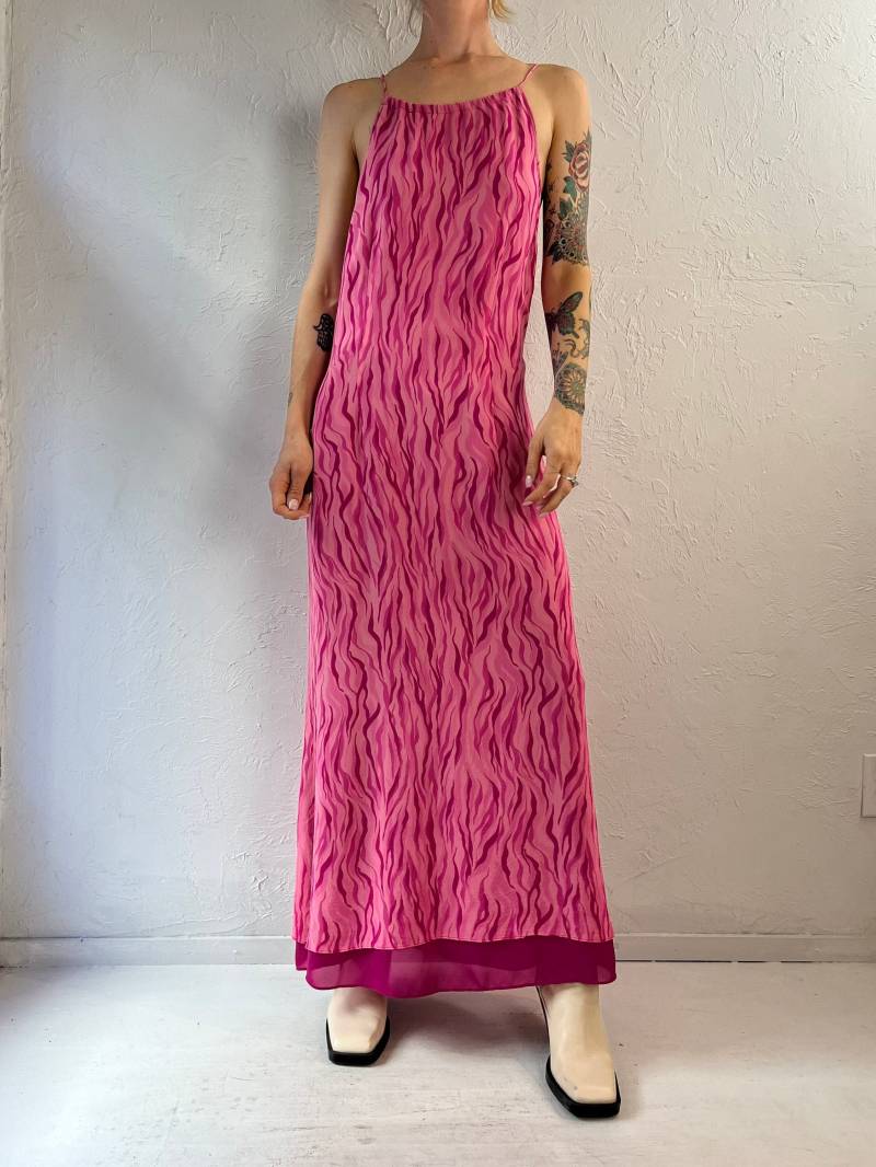 Y2K "Cynthia Howie Maggy' Pinkes Zebra Kleid/6 von TheWildHoneyShop