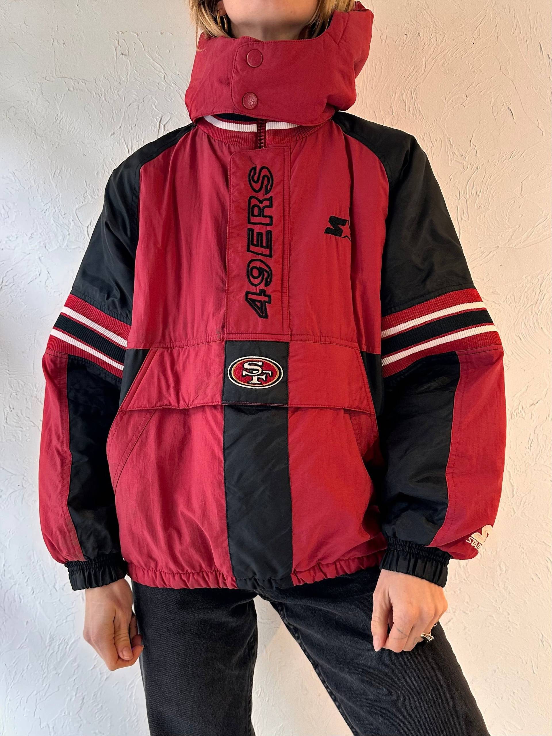 Y2K "Pro Line' San Francisco 49Ers Starterjacke Mit Halbem Reißverschluss/S von TheWildHoneyShop