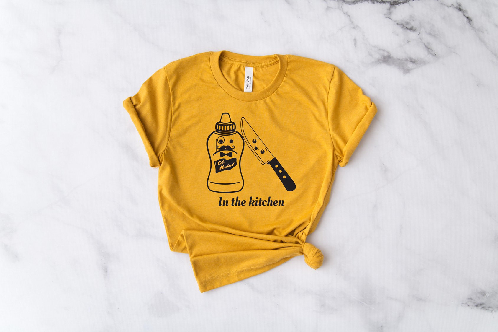 Colonel Mustard in Der Küche Mystery Fan Hinweis Geschenk Frauen Männer T-Shirt Tank von TheWildPeas