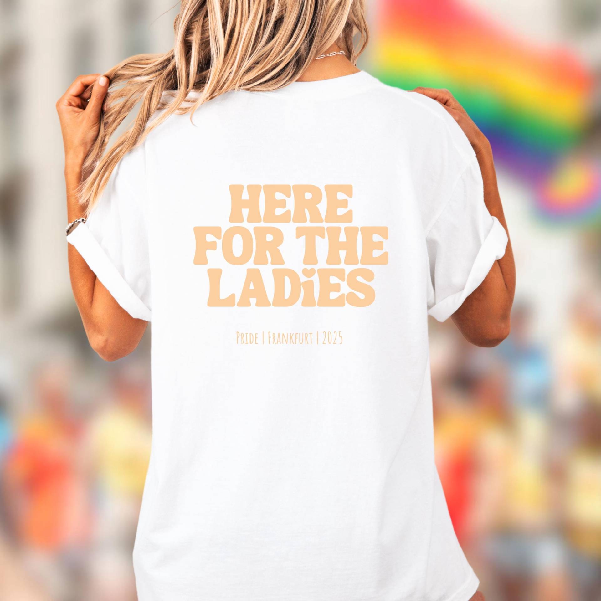 Personalisiertes Here For The Ladies T-Shirt, Regenbogen Shirt, Pride Shirt, Gay Shirt, Lesben Shirt, Lgbt Pride Shirt, Love Is Love, Csd Personalisiertes Here For The Ladies T-Shirt, Regenbogen Shirt, Pride Shirt, Gay Shirt, Lesben Shirt, Lgbt Pride Shirt, Love Is Love, Csd von TheWolfskindStudios