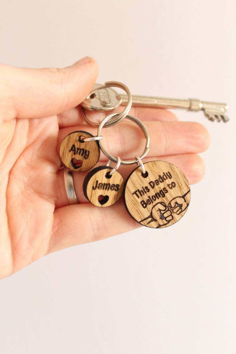 Dieser Papa Gehört Einem Andenken Für Papa, Opa, Personalisierter Holzschlüsselring Neuen Vater, Benutzerdefinierter Name Der Kinderschlüsselkette Dieser Papa Gehört Einem Andenken Für Papa, Opa, Personalisierter Holzschlüsselring Neuen Vater, Benutzerdefinierter Name Der Kinderschlüsselkette von TheWoodLookGifts