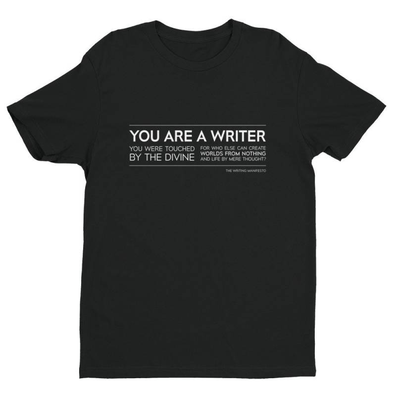 Sie Sind Ein Schriftsteller Premium Schwarzes T-Shirt Für Angehende Schriftsteller, Autoren Und Dichter/Das Manifest Gedichte Zu Schreiben Wort Sie Sind Ein Schriftsteller Premium Schwarzes T-Shirt Für Angehende Schriftsteller, Autoren Und Dichter/Das Manifest Gedichte Zu Schreiben Wort von TheWritingManifesto